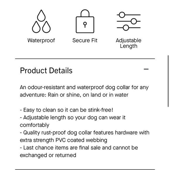 NWT Canada Pooch Walking Dog Bag, Waterproof Odor Resistant Collar & Leash‎ Set - Picture 5 of 7